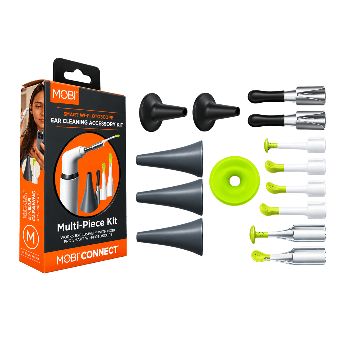 MOBI Smart Otoscope Ear Cleaning Accessory Kit for Wi‑Fi Otoscope - MOBI USA