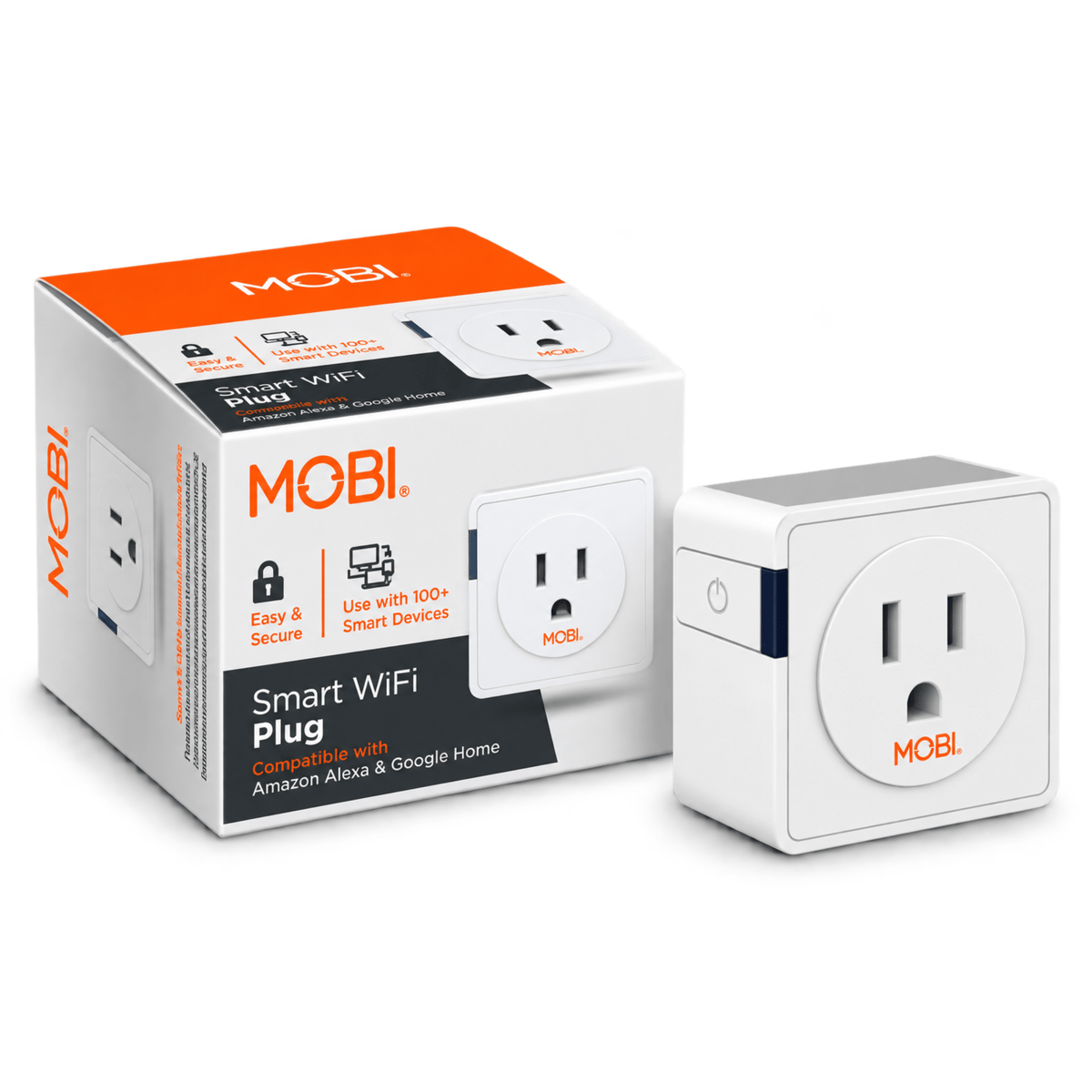 MOBI Smart Wi-Fi 15-AMP AC Power Plug App Control - No Hub Required - MOBI USA
