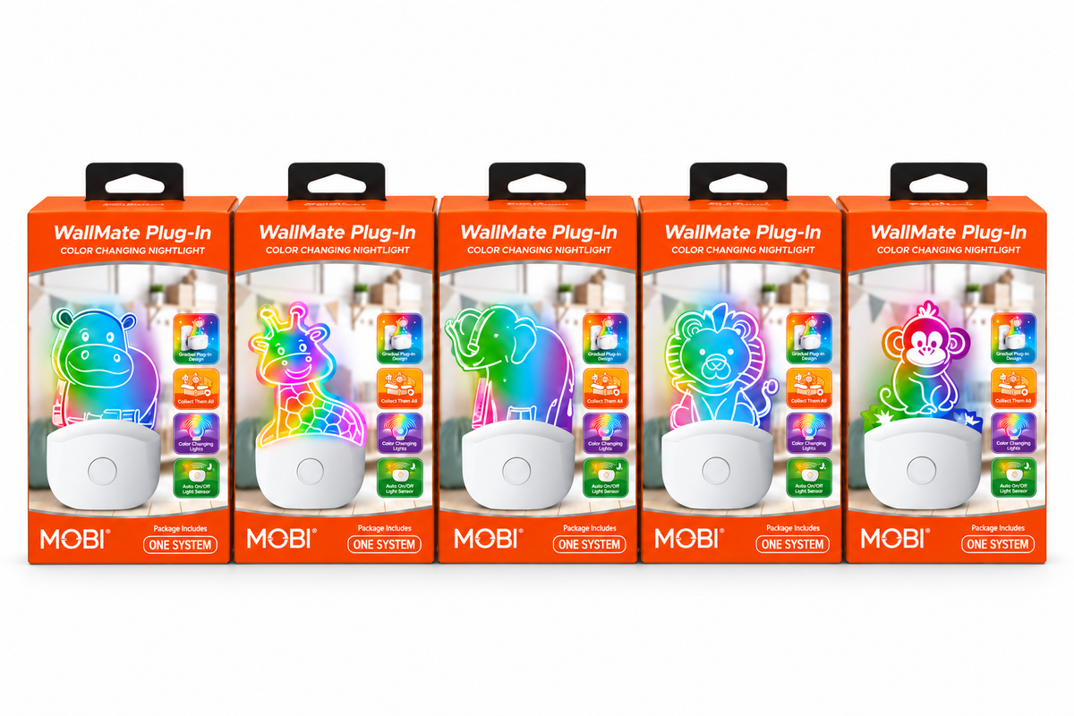 MOBI WallMate Plug-In Nightlight Safari Themed - MOBI USA