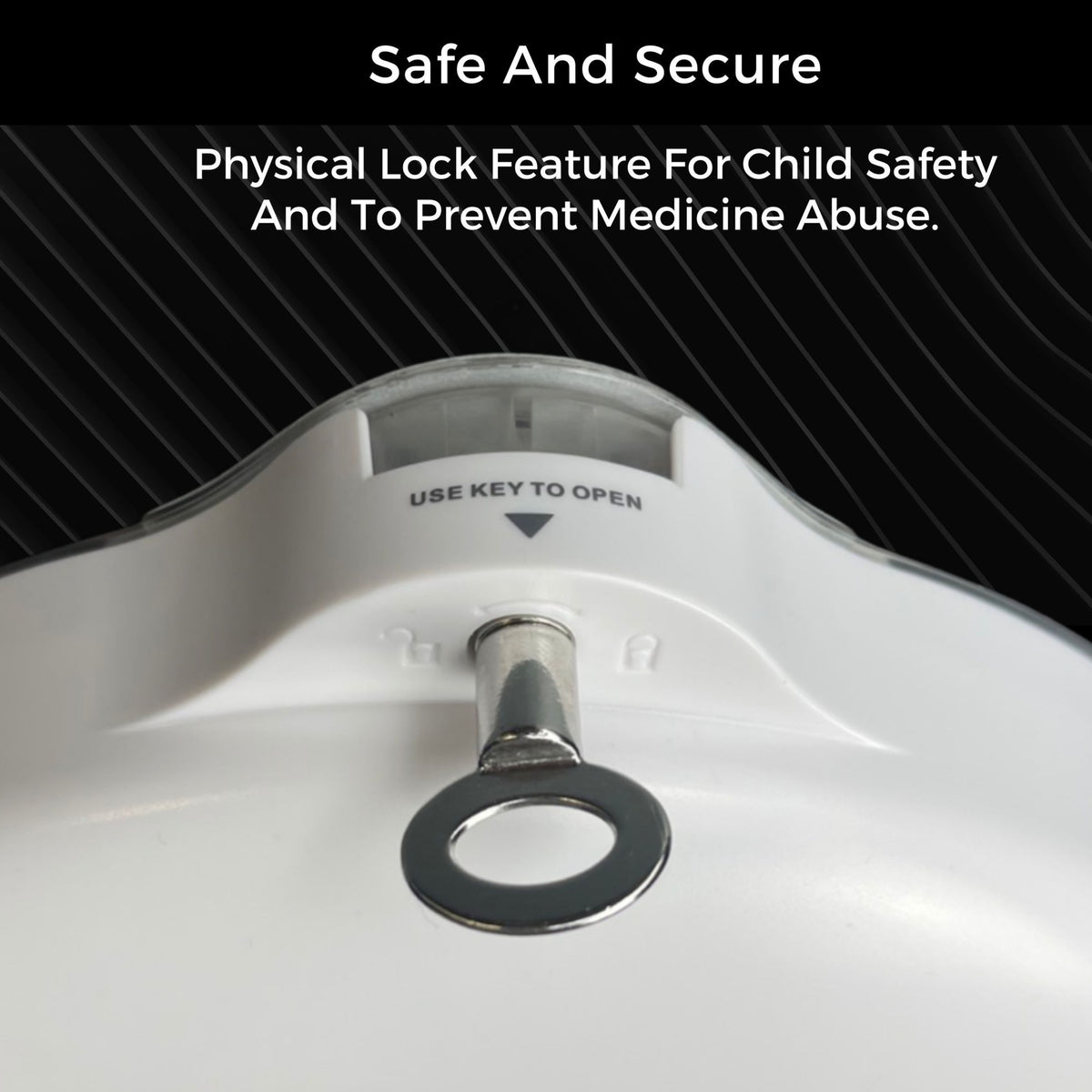 Replacement Key for Smart Medication & Vitamin Wi-Fi Pill Dispenser With UV Blocking Lid (Item# 70678) MOBI USA