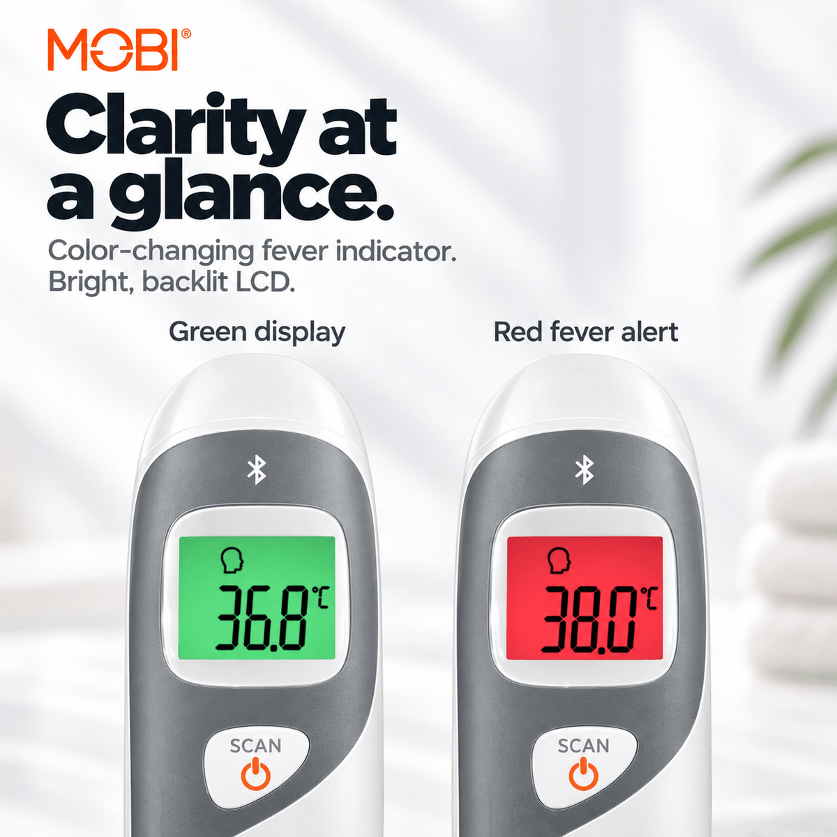MOBI DualScan Ear & Forehead Bluetooth Digital Thermometer - MOBI USA