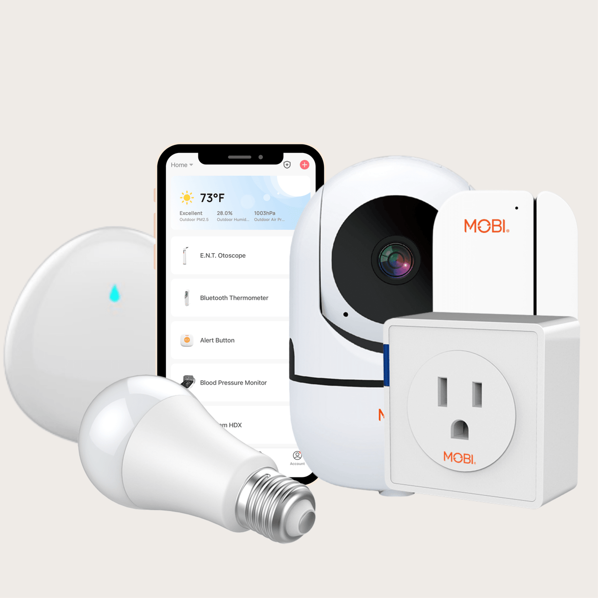 MOBI Smart Home Camera and Sensor Kit - MOBI USA